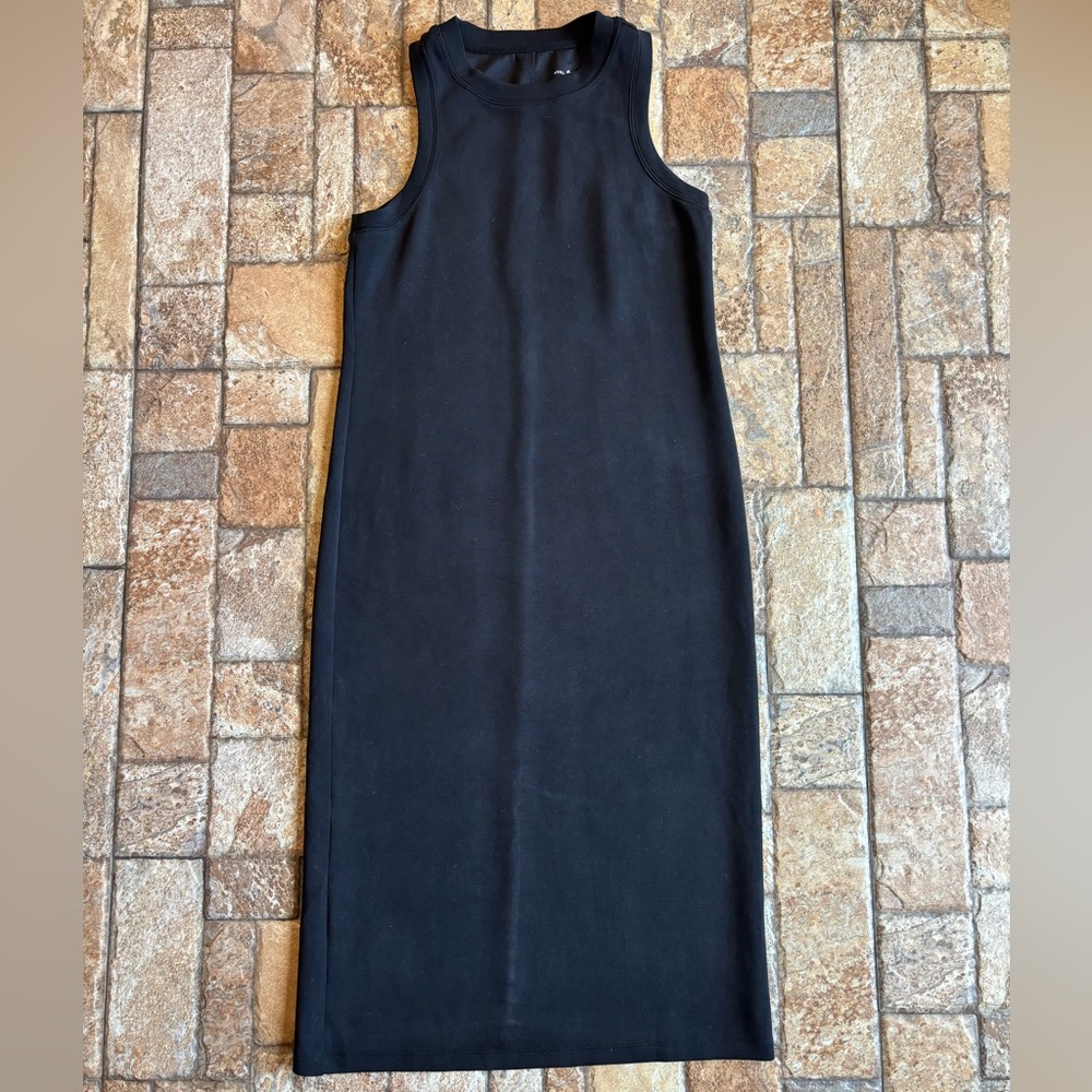 ANTONIO MELANI Classic Black Midi Sheath Dress
